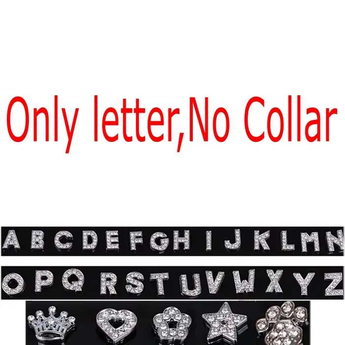Colliers avec nom personnalisé, étiquette pour chien, accessoires pour chien, strass scintillants, e