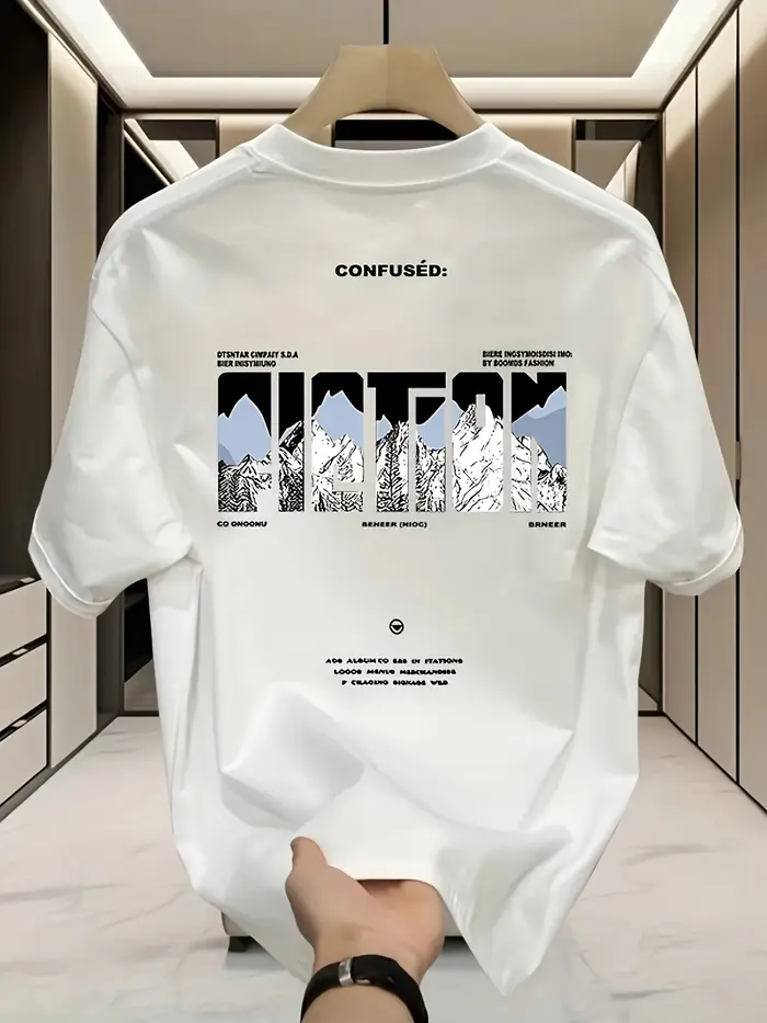 T-shirt ample pour homme, style streetwear américain, nouveau style d'été, 100% coton pur, matière d
