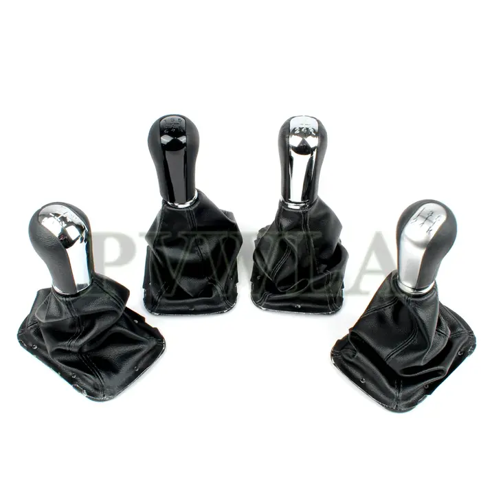 Pommeau de levier de vitesse manuel 5/6 vitesses et soufflet en cuir PU pour Toyota AVENSIS T25 MK2 