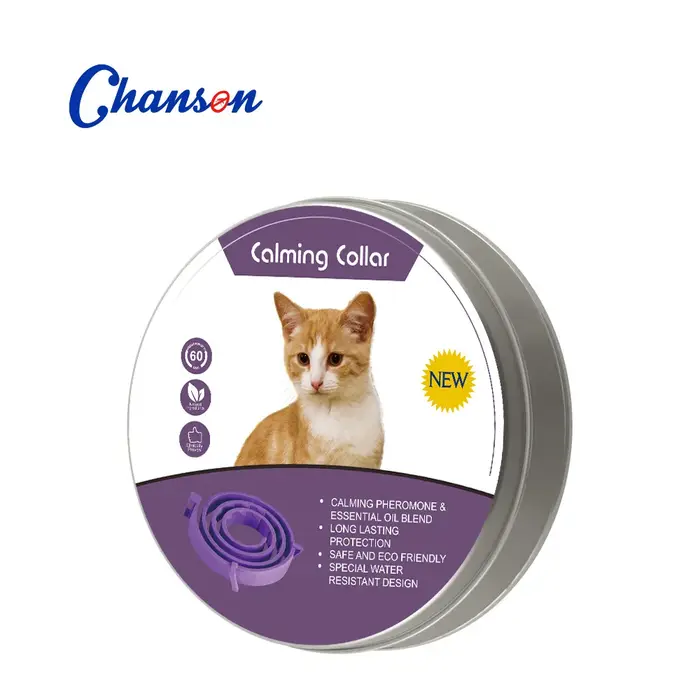 Collier apaisant pour chats et chiens, réglable, réduit l'anxiété grâce aux phéromones, apaisement n