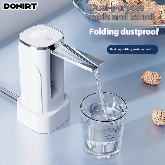 Pompe à eau pliable eau en bouteille distributeur d'eau Rechargeable automatique pompe à eau Portabl