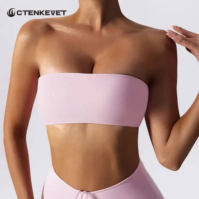 Soutien-gorge de sport sans bretelles pour femme, séchage rapide, idéal pour la gym, le yoga, le fit
