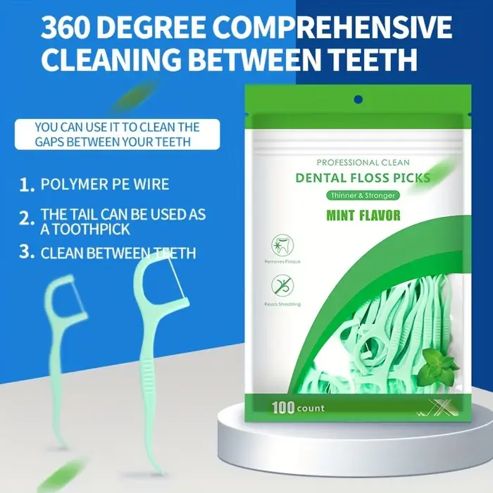 500/300/100 pièces cure-dents ultra-fin aromatisé à la menthe, bâtons de cure-dents haut de gamme sû