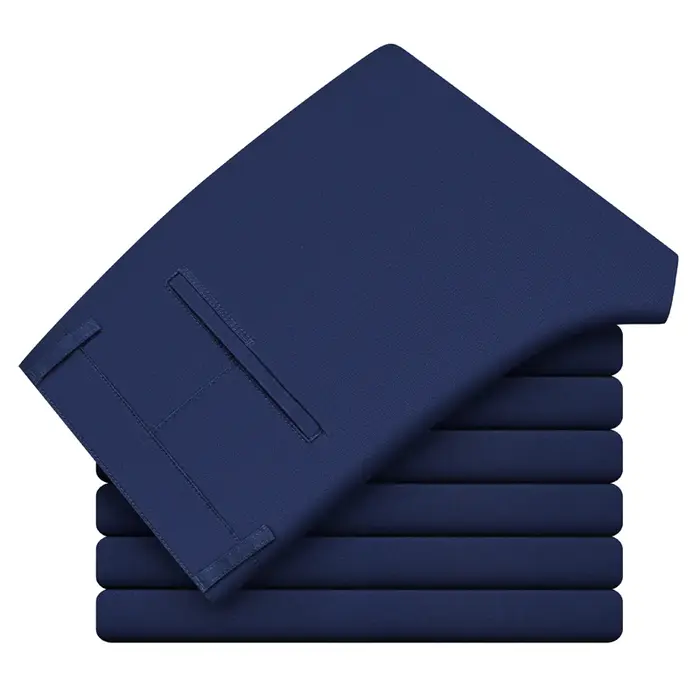 Pantalon Chino Décontracté Homme Printemps-Été 97% Coton Taille Haute Élastique Coupe Droite Busines