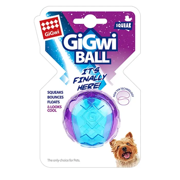 Balle à mâcher grinçante pour chien de compagnie, jouet à mâcher pour chiot, son pur et naturel, non
