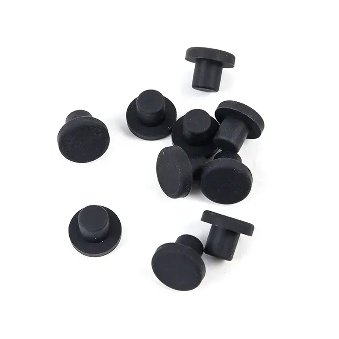 Bouchons de trous en Silicone solide noir, Type T de 2mm à 14mm, bouchons de trous d'étanchéité rési