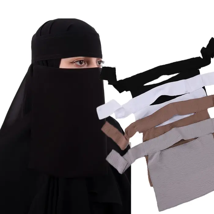 Niqab court pincement oeil respirant Nida Eid Ramadan gros femmes musulmanes Hijab saoudien visage c