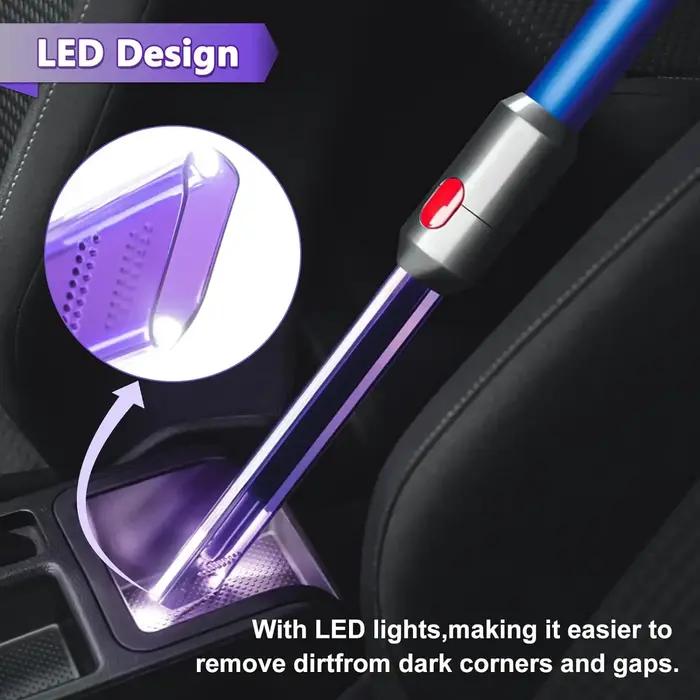 Tête de fente d'aspiration pour aspirateur Dyson V7 V8 V10 V11, tuyau lumineux LED, pièces de rechan