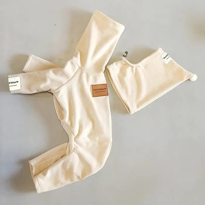 Vêtements pour chiens pour Greyho italien avec chapeau, couleur Pure, vêtements à quatre pattes, dou