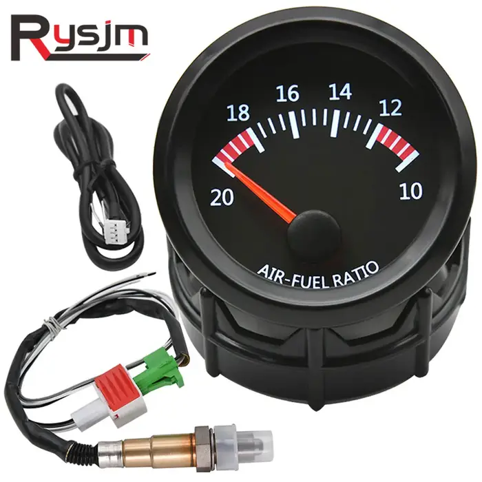 Jauge de rapport Air/carburant pour voiture, 52mm, 10-20, avec capteur d'oxygène O2 à bande étroite,