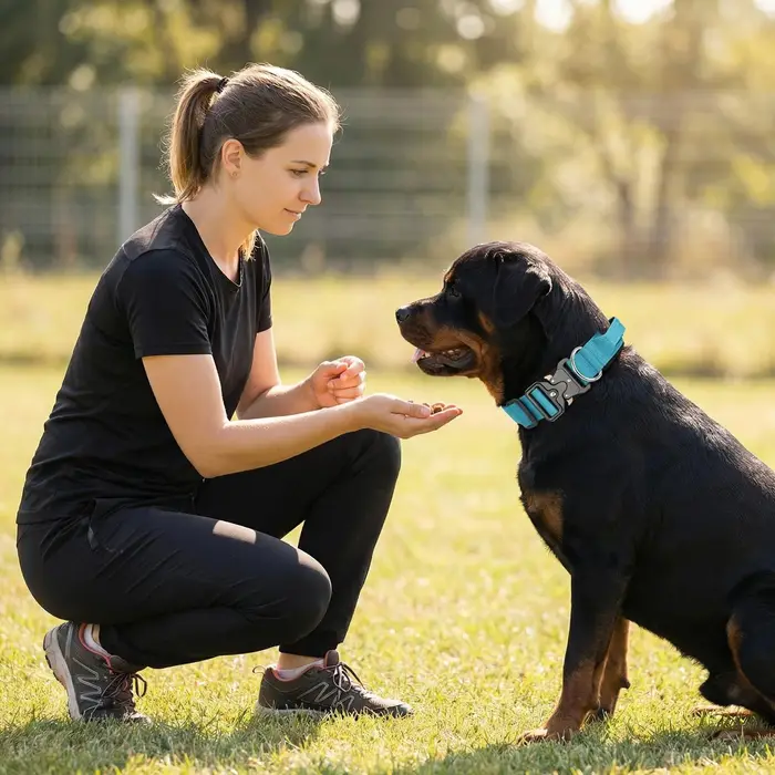 Collier tactique rembourré pour chien