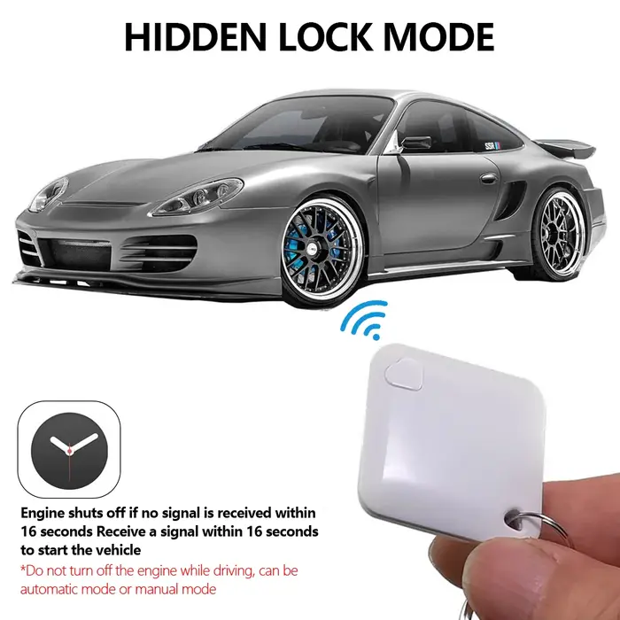 Système de sécurité de voiture tout autour, immobilisateur antivol, verrouillage électronique du moteur, détection du véhicule, accessoire automobile