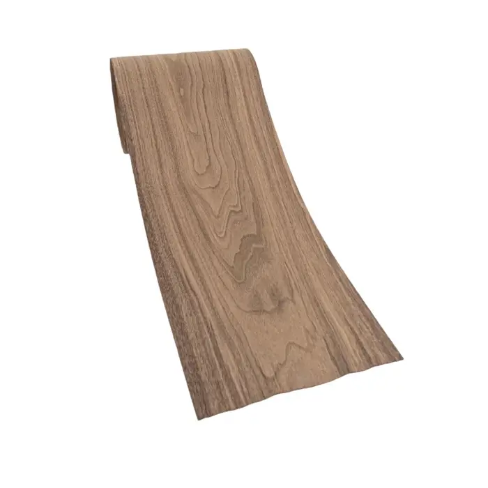 Panneau décoratif en placage de bois de noyer noir naturel, Design en bois véritable pour meubles d'