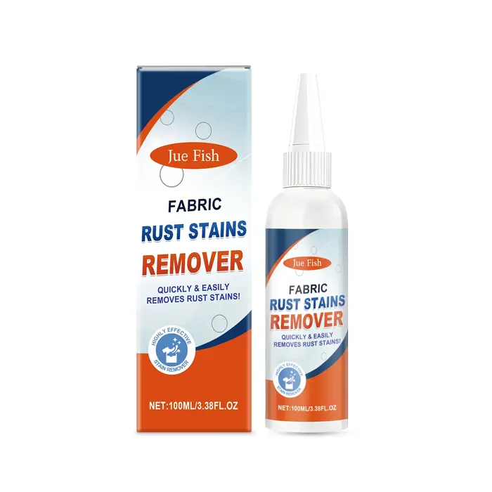 Décapant pour taches de rouille sur tissus 100 ml, formule douce, protège les vêtements, élimine eff