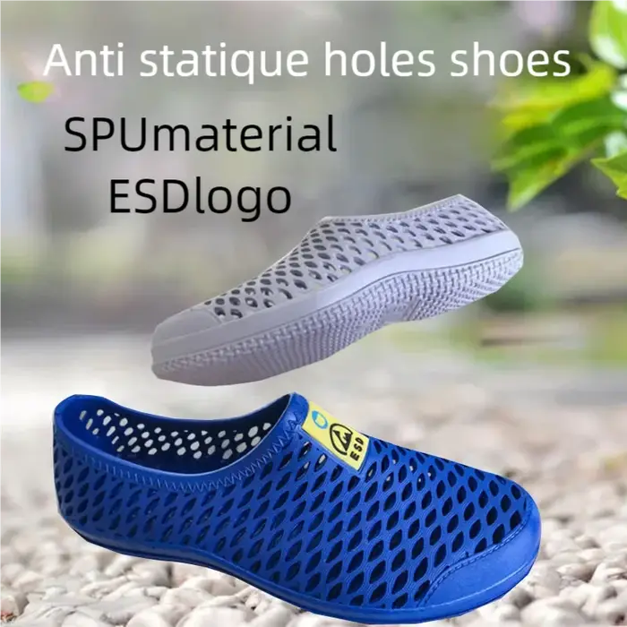 Chaussures de sécurité unisexes, sandales antistatiques, chaussures kie, sans poussière, atelier, l'offre elles épaisses et souples, chaussures de travail respirantes