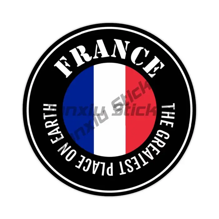 Autocollants de chiffres de drapeau de France