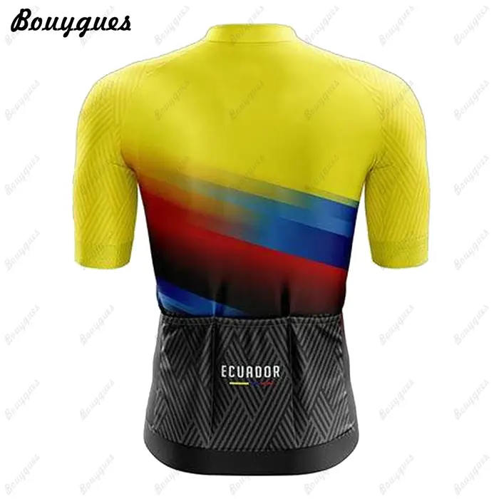 ECUADOR-Ensemble de maillot de cyclisme pour homme, vêtements de vélo VTT, uniforme de cyclisme, été