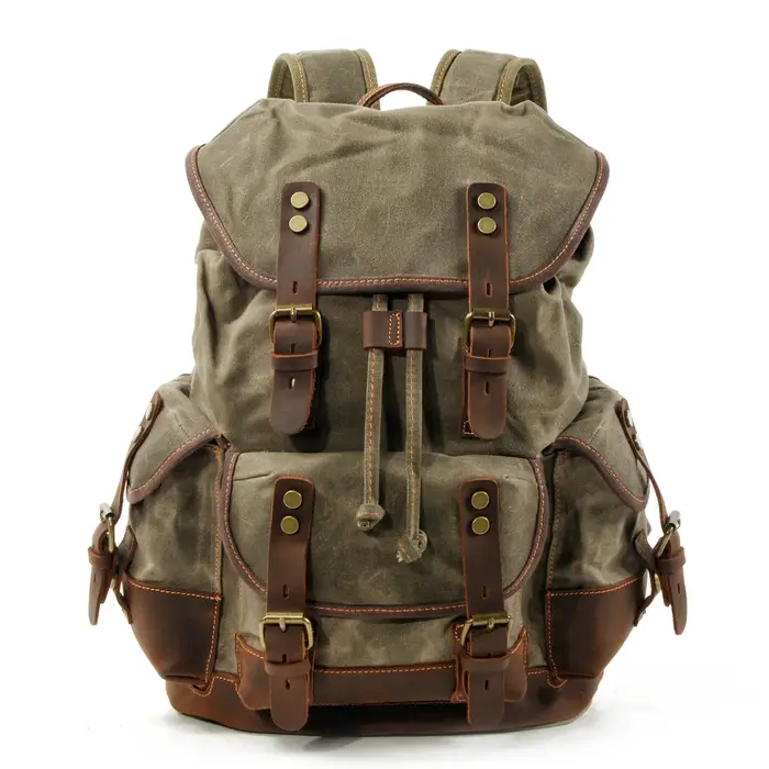 Sac à dos rétro d'extérieur, sac à dos de loisirs pour étudiants, sac de voyage de grande capacité, 