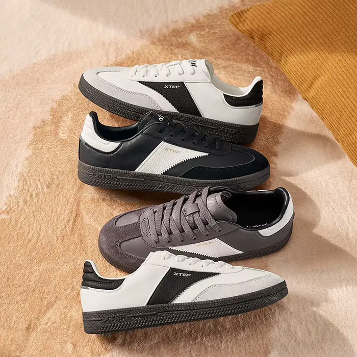 Xtep GAT-Chaussures de skateboard pour femmes, baskets souples de rue, chaussures de sport confortab