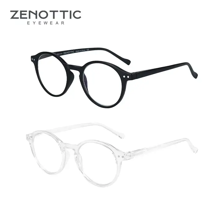 ZENOTTIC rétro Anti-lumière bleue lunettes lumière bleue bloquant les lunettes d'ordinateur rondes p
