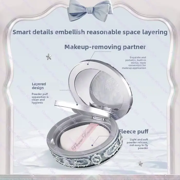 Fleur sait coquille perle Collection poudre cuite couleur mixte miel poudre clair mat maquillage rég