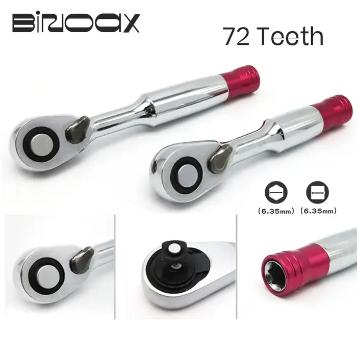 Binoax 72 dents clé à cliquet couple 85mm/100mm 1/4 ''Mini clés à douille outil de réparation pour v