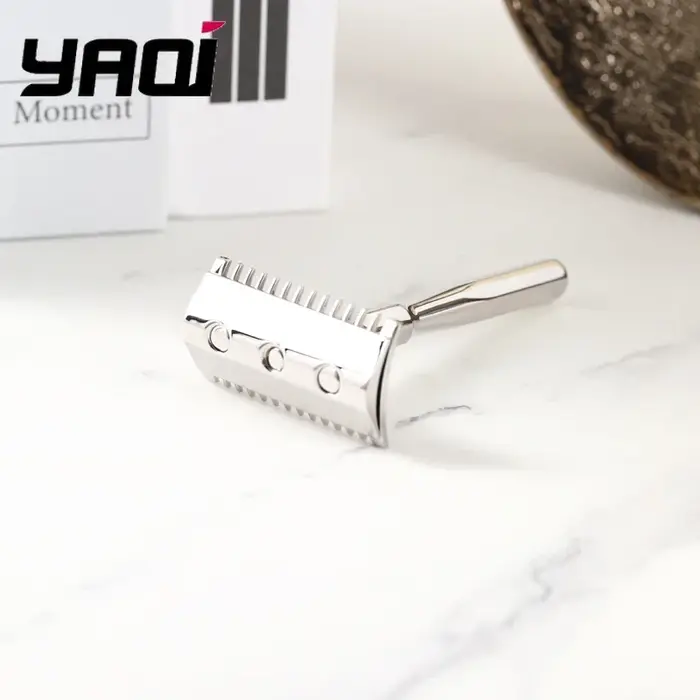 Rasoir de sécurité en acier inoxydable Yaqi PAGODA MIRAGAMIS élégant pour hommes rasage visage haute qualité occassions spéciales