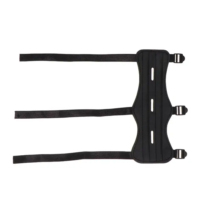 Équipement de tir à l'arc en cuir, Protection des bras, 3 sangles, Protection de l'avant-bras, arc r