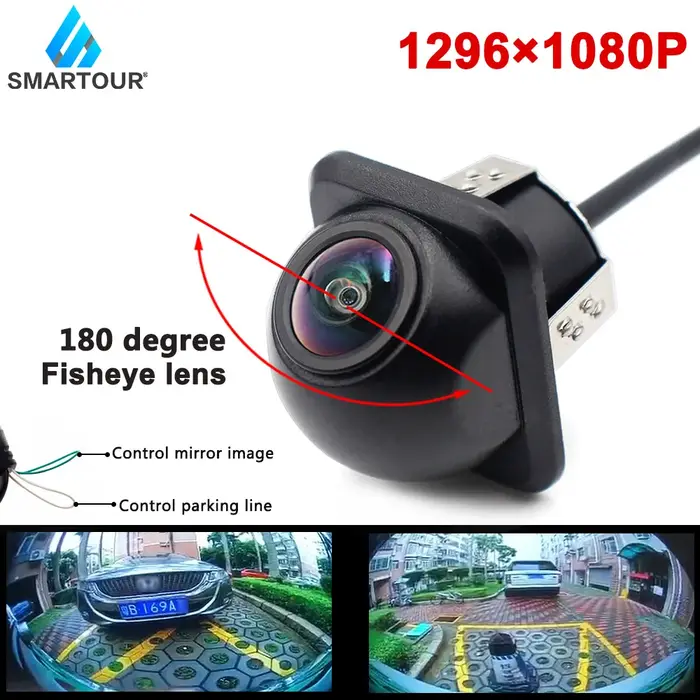 Smartour 4K CCD puces Fisheye HD Vision nocturne aide au stationnement automatique avec ligne de sta