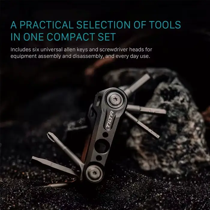 Mini Kit d'Outils Multifonctionnel TILTA TA-MMT avec Six Clés Allen et Têtes de Tournevis pour Assemblage et Démontage Durables et Polyvalents Occasions Spéciales