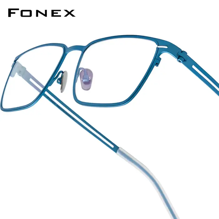 FONEX titane lunettes cadre hommes nouvelle marque Design lunettes carrées ultraléger japonais haute