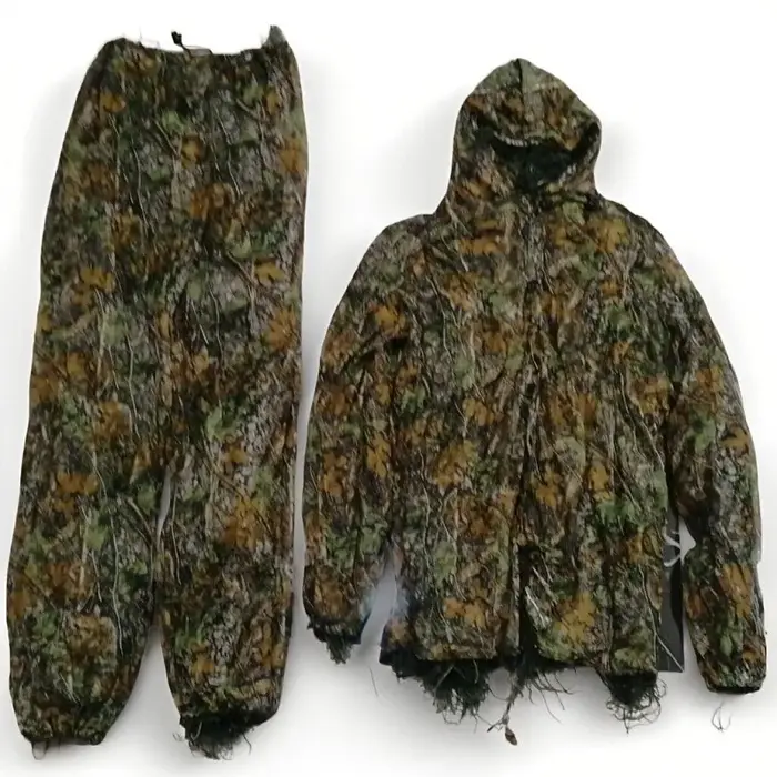 Geely Clothing Woodland 3D Bionic Leaf Camouflage Vêtements Ghillie Suit pour la chasse Camo Costume
