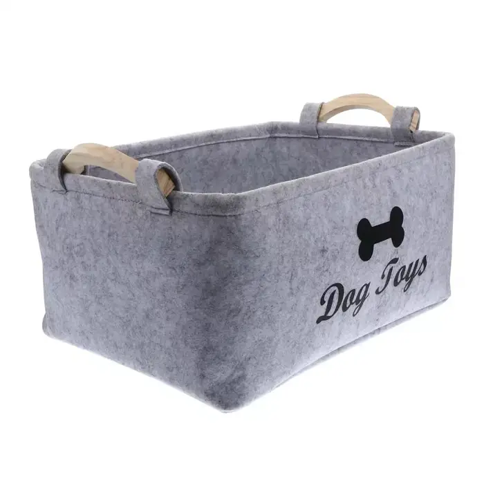 Boîte de rangement pour jouets pour chats et chiens, divers styles et types, fabriquée en feutre, ne