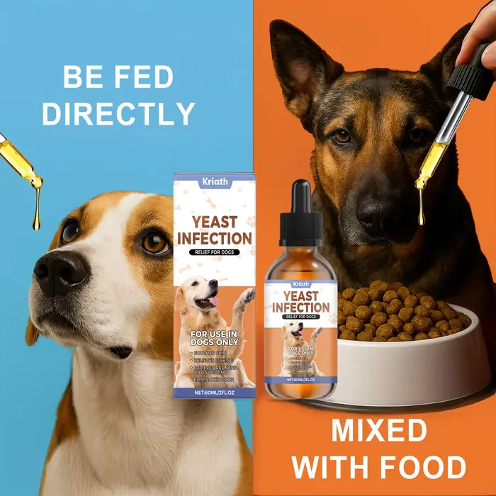 Gouttes aux herbes pour chiens - Saveur de poulet irrésistiblement savoureuse pour un confort apaisa