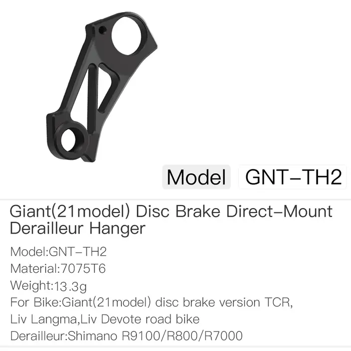 Cadre de vélo de route GNT-TH2, dérailleur arrière, support à montage Direct pour Version disque GNT