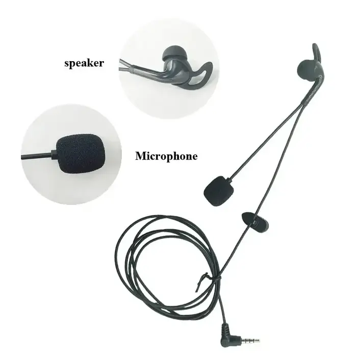 3.5mm Plug In Écouteurs Adapté Pour EJEAS FBIM V6 V6C V4 V4C Interphone Arbitre Interphone Casque