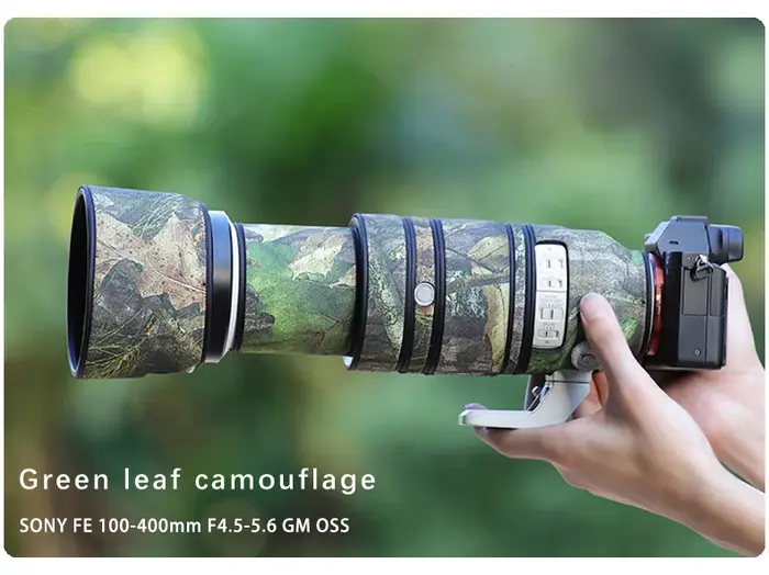 CHASING BIRDS Ver. Housse de protection pour objectif IV Lens Camouflage pour SONY FE 100-400mm F4.5