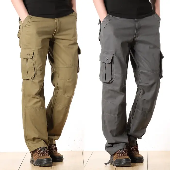 Pantalon cargo Solind cotton à rabats homme chasse randonnée loose fit outdoor travail