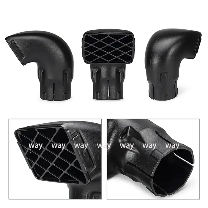 1Pc universel 3 pouces/3.5 pouces étanche prise d'air tuba hors route remplacement Mudding tête de t