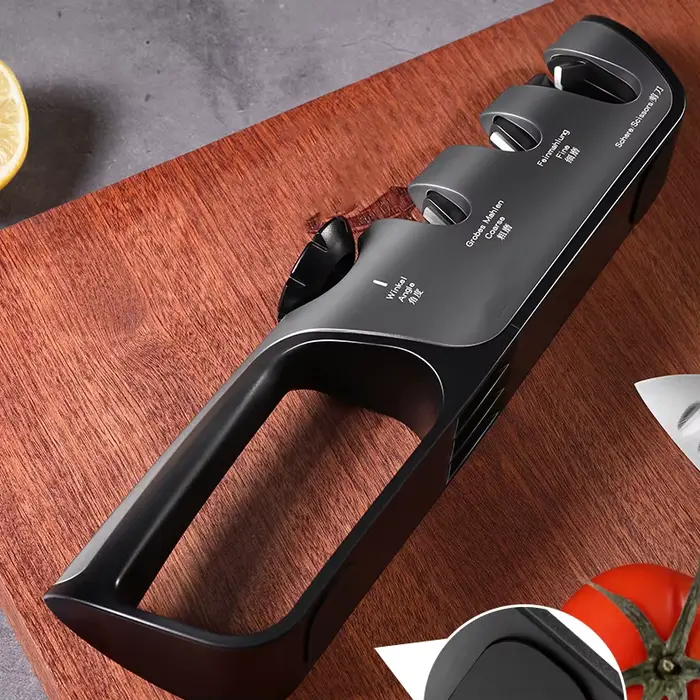 Affûteur de couteaux 5 en 1, rectifieuse de cuisine à Angle réglable, ciseaux professionnels, outils d'affûtage, couteau de cuisine domestique