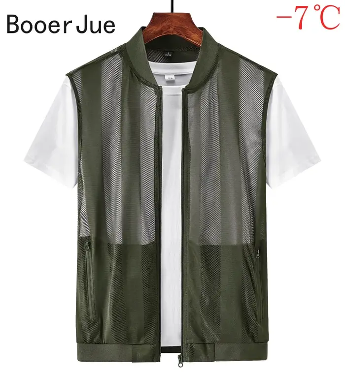 Gilet de travail sans manches pour homme, respirant, multi-poches, séchage rapide, pour l'escalade e