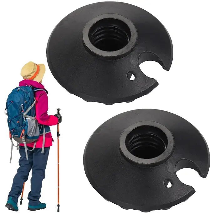 Lot de 2 paniers pour bâtons de trekking, embouts de protection pour bâtons de marche, paniers à nei