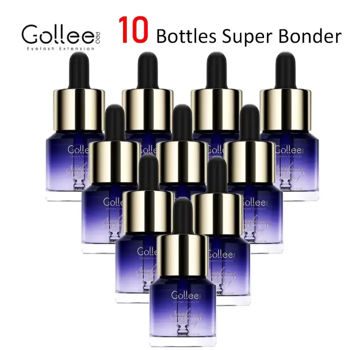 Gollee accélère Super Bonder pour toute colle d'extension de cils, rend l'extension de cils dure plu