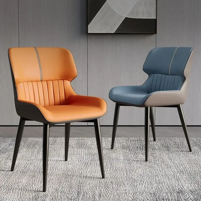 Chaise de salle à manger de luxe abordable, siège à dossier, meubles de maison minimalistes modernes