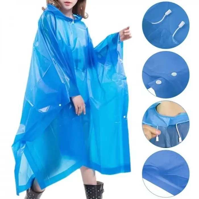 Waterproof Jacket Rain Coat Outdoor Long Cloth Poncho