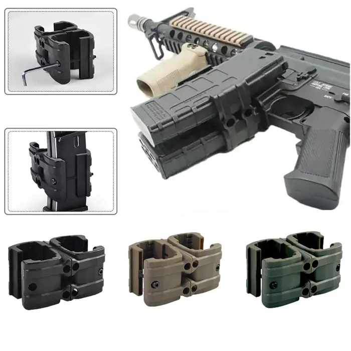 Accessoire de chargeur pour AK AR15 M4 Mag595 double chargeur parallèle airsoft tactique activités狩猎和战术活动用双并联弹匣附件AKAR15M4Mag595