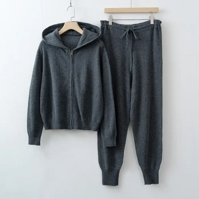 2015 femmes laine Cardigan pantalons ensembles vêtements en tricot