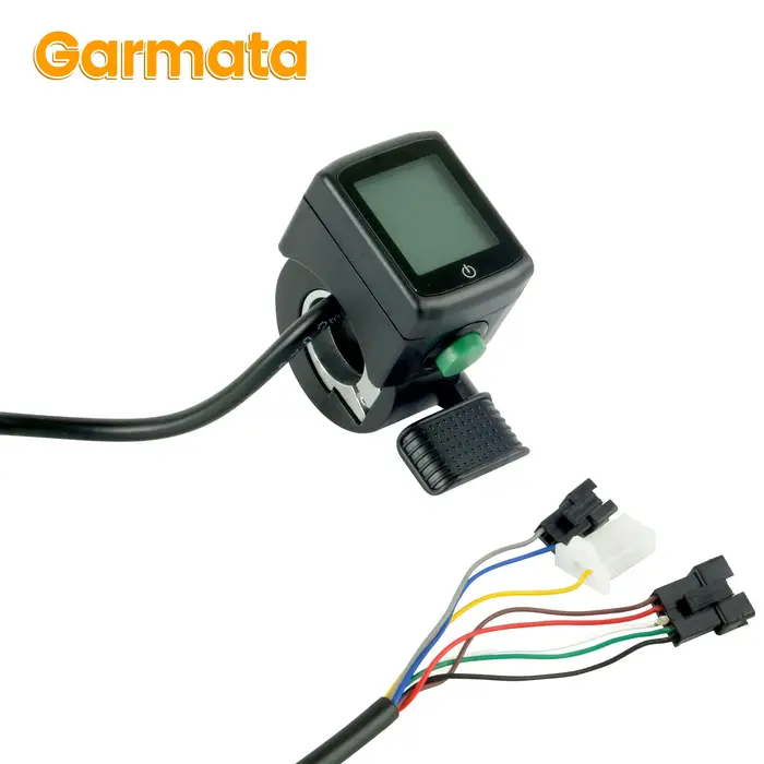 GarmMiE-bike-Poignée d'accélérateur avec affichage LED, style pouce, minuterie de course, accessoire