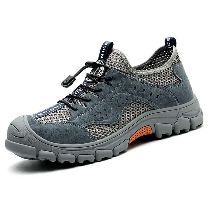 Chaussures de sécurité pour hommes, bottes de travail d'été anti-écrasement et anti-perforation, rés