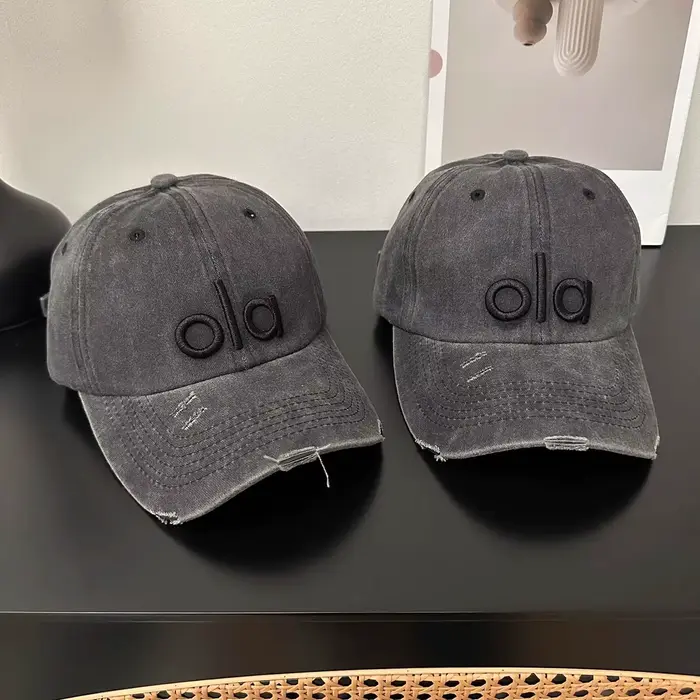 Nouvelle Casquette en Jean Délavé Y2K 2026 – Broderie Lettres Style Vintage, Qualité Supérieure, Sen